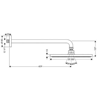Верхний душ Hansgrohe Raindance 27492000