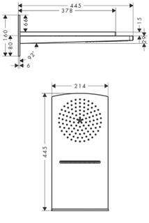 Верхний душ Hansgrohe Raindance Rainfall Overhead Shower 2jet 28433000