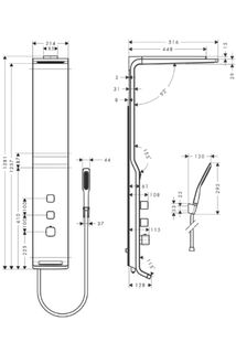 Душевая панель Hansgrohe Raindance Lift 27008400