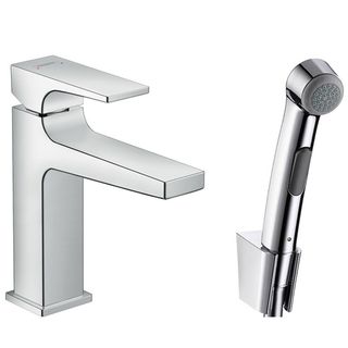 Смеситель для раковины Hansgrohe Metropol Lever 110 32522000 с гигиеническим душем