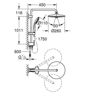 Душевая система Grohe Euphoria System 260 27421002