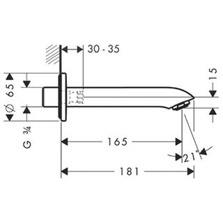 Излив Hansgrohe Metris 31494000