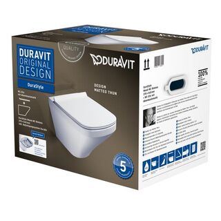 Унитаз подвесной Duravit DuraStyle Rimless 45510900A1 с микролифтом