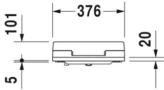 Крышка-сиденье Duravit SensoWash Slim 611500002000300 с функцией биде