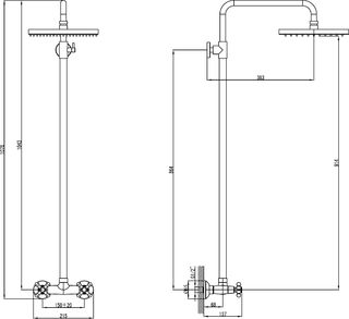 Душевая система Lemark Standard LM2160C