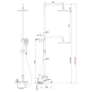 Душевая система Lemark Bellario LM6862C