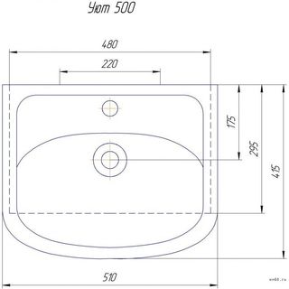 Раковина Санта Уют 50