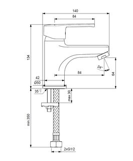 Смеситель для раковины Vidima Uno BA234AA