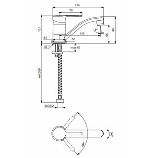 Смеситель для раковины Vidima Logik BA276AA