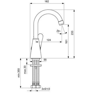Смеситель для раковины Vidima Orion BA364AA