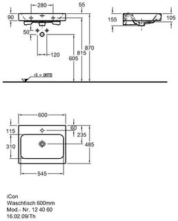 Раковина Geberit iCon 124060000 (60 см)