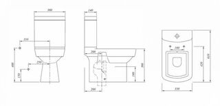 Унитаз напольный Kale Basics 310200100063 с крышкой-сиденьем микролифт