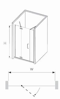 Душевая дверь распашная RGW 02030116-11 (160х195 см)