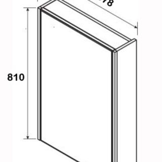 Зеркальный шкаф Roca Up (ZRU9303025) (60 см) правый