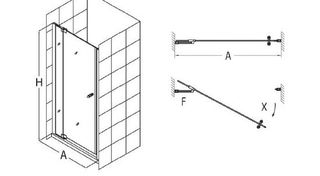 Душевая дверь распашная RGW 01060608-21 (80х195) матовое