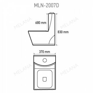Унитаз моноблок Melana MLN-2007