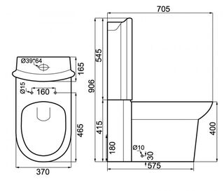Унитаз напольный Creo Ceramique Le Mans LM1002+LM1001+LM1003 (микролифт)