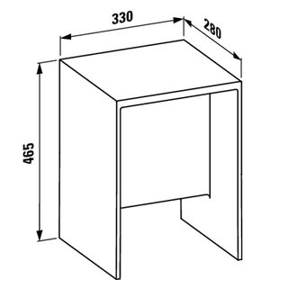 Табурет Laufen Kartell 3.8933.0.084.000.1 прозрачный