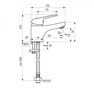 Смеситель для раковины Vidima Fine BA384AA