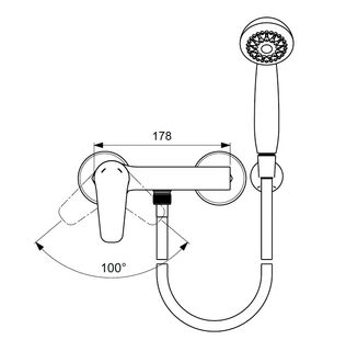 Смеситель для душа Vidima Balance BA266AA