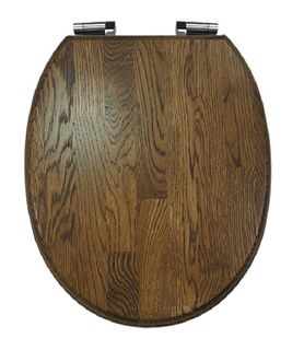 Крышка-сиденье Della Macadamia (EM092811111) ОАК хром микролифт