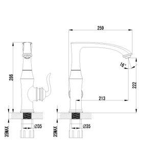 Смеситель для кухни Lemark Brava LM4705G