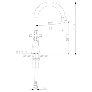 Смеситель для раковины Lemark Duetto LM5706C