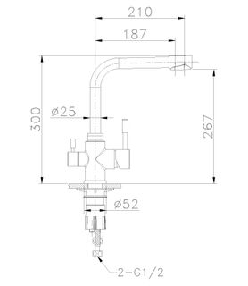 Смеситель для кухни Lemark Expert LM5061S нержавеющая сталь
