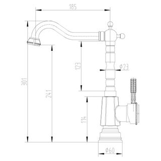 Смеситель для кухни Lemark Jasmine LM6605B (бронза)