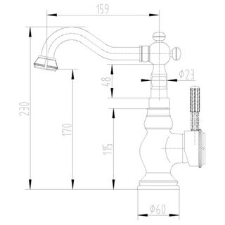 Смеситель для кухни Lemark Jasmine LM6644B (бронза)