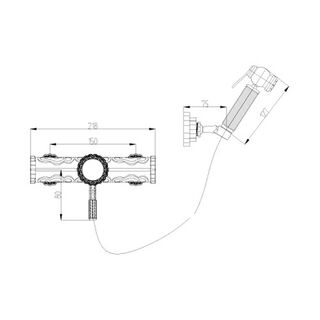 Смеситель для биде Lemark Jacmine LM6618B (бронза)