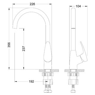 Смеситель для кухни Lemark Linara LM0405C