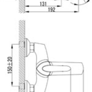 Смеситель для ванны Lemark Mars LM3502C