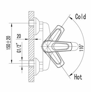 Смеситель для ванны Lemark Omega LM3102C