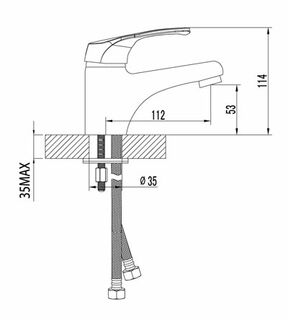 Смеситель для раковины Lemark Omega LM3106C
