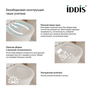 Унитаз подвесной Iddis Vibe VIBRDSEi25 (безободковый)