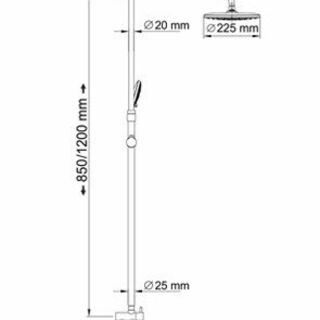 Душевая система WasserKRAFT A066