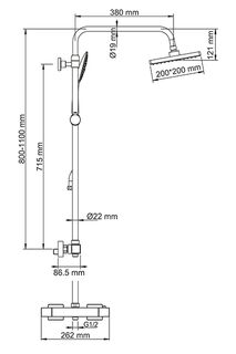 Душевая система WasserKRAFT (A15502) Termo
