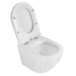 Унитаз подвесной Azario Grado AZ-0046N (безободковый, микролифт)