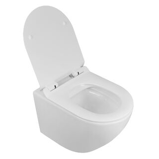 Унитаз подвесной Azario Grado AZ-0046N (безободковый, микролифт)