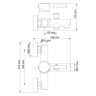 Смеситель для ванны WasserKRAFT Main 4101