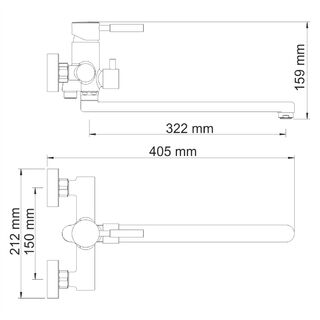 Смеситель для ванны WasserKRAFT Main 4102L