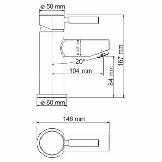 Смеситель для раковины WasserKRAFT Main 4103Thermo