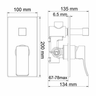 Смеситель для ванны и душа WasserKRAFT Aller 10641 WHITE