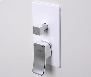 Смеситель для ванны и душа WasserKRAFT Aller 10641 WHITE