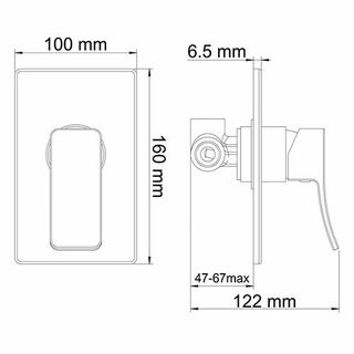 Смеситель для душа WasserKRAFT Aller 10651 WHITE