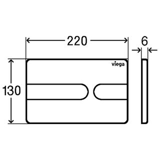 Панель смыва Viega Prevista Visign for Style 23 773069 (хром матовый)