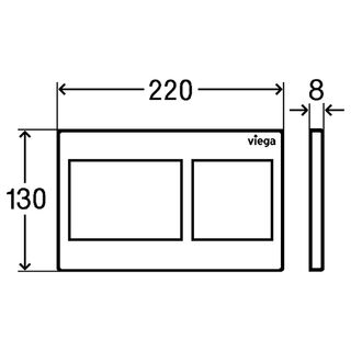 Панель смыва Viega Prevista Visign for Style 21 773243 (хром матовый)