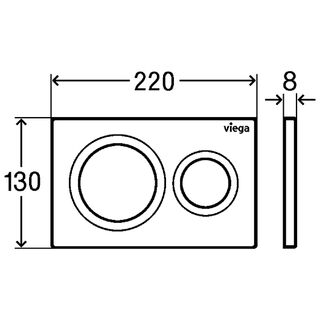 Панель смыва Viega Prevista Visign for Style 20 773786 (хром матовый)