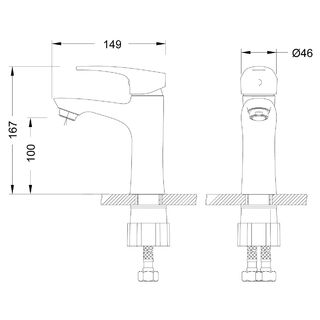 Смеситель для раковины Lemark Linara LM0406C